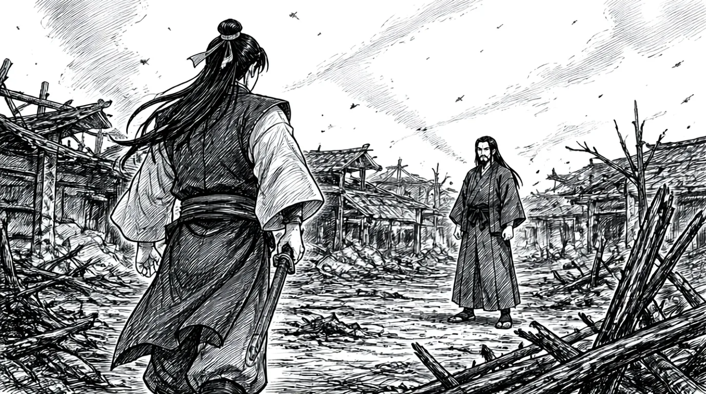 복수의 칼날 씬 2 · 샷 6